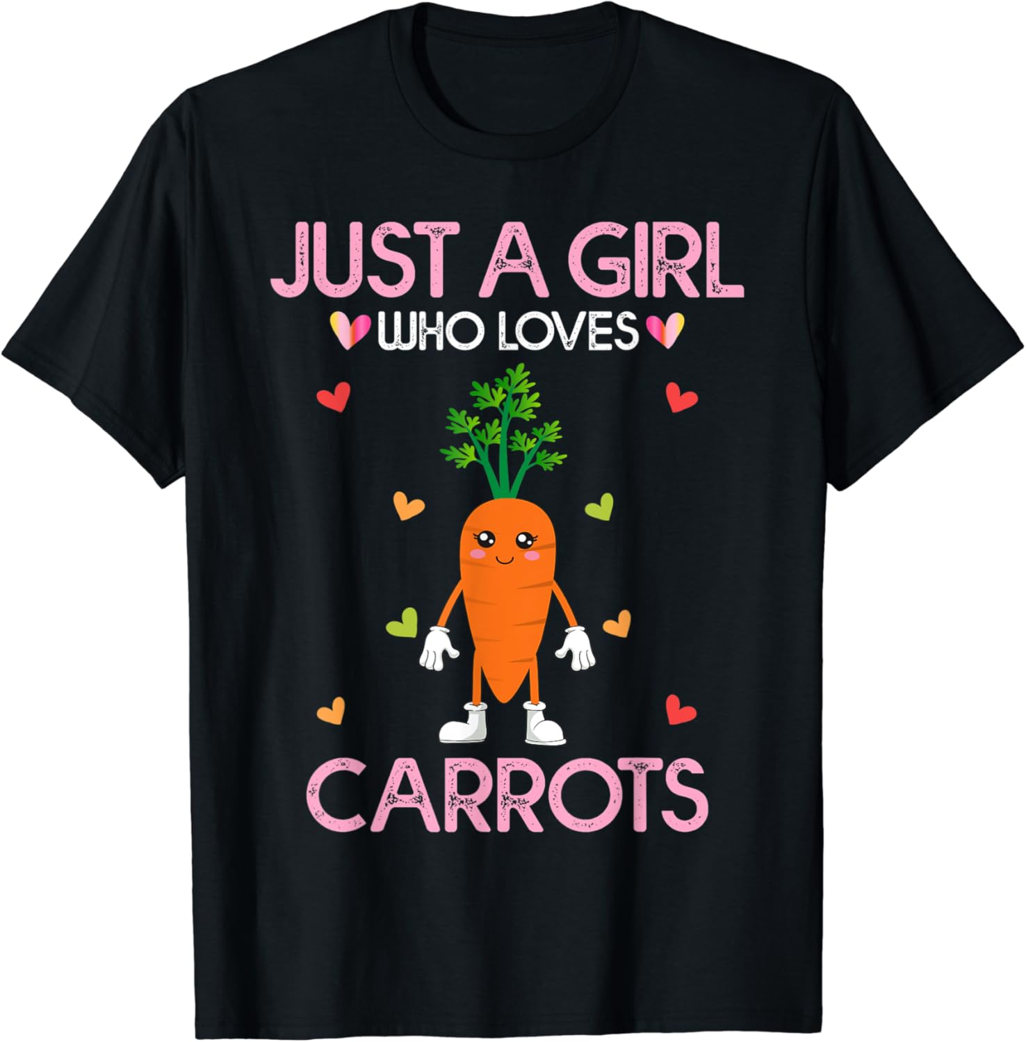 Carrots Tee For Women Gift Just A Girl Who Loves Carrots T